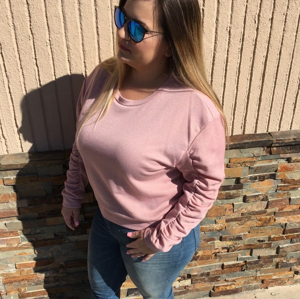 Dusty Rose  light weight sweatshirt